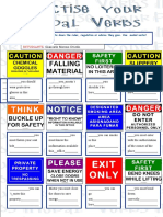 Estudiante:: Look at These Signs and Write Down The Rules, Regulation or Advice They Give. Use Modal Verbs!