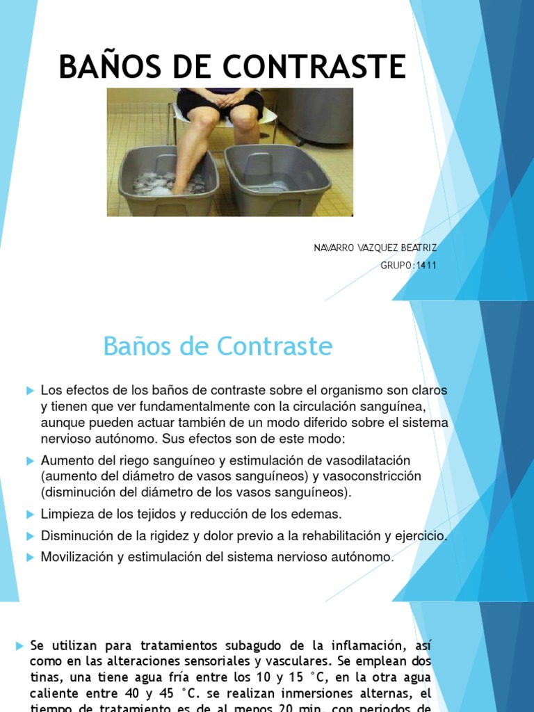 girar Vista Falange Baños de Contraste | PDF | Edema | Agua
