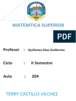 Matemtica Superior: Profesor