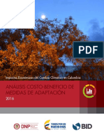 Impactos Economicos Del Cambio Climatico en Colombia Analisis Costo Beneficio de Medidas de Adaptacion PDF