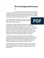 Como Escribir El Mensaje Perfecto para Tus Clientes PDF