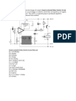 Simple Sound Activated Relay Switch Circuit Diagram Using LM741