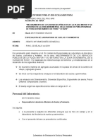 Informe 001 de Especialista de Suelos 1