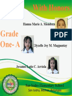 Grade One-A-With-Honors