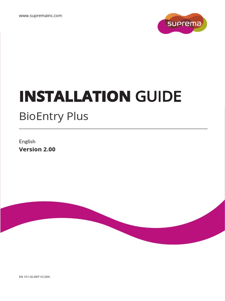 Installation Guide: Bioentry Plus | PDF | Electrical Connector | Switch