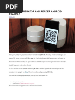 Qrcode Generator and Reader Android Example: Zxing