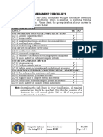 Form 1.1 Self-Assessment Checklists: CAN I... ?