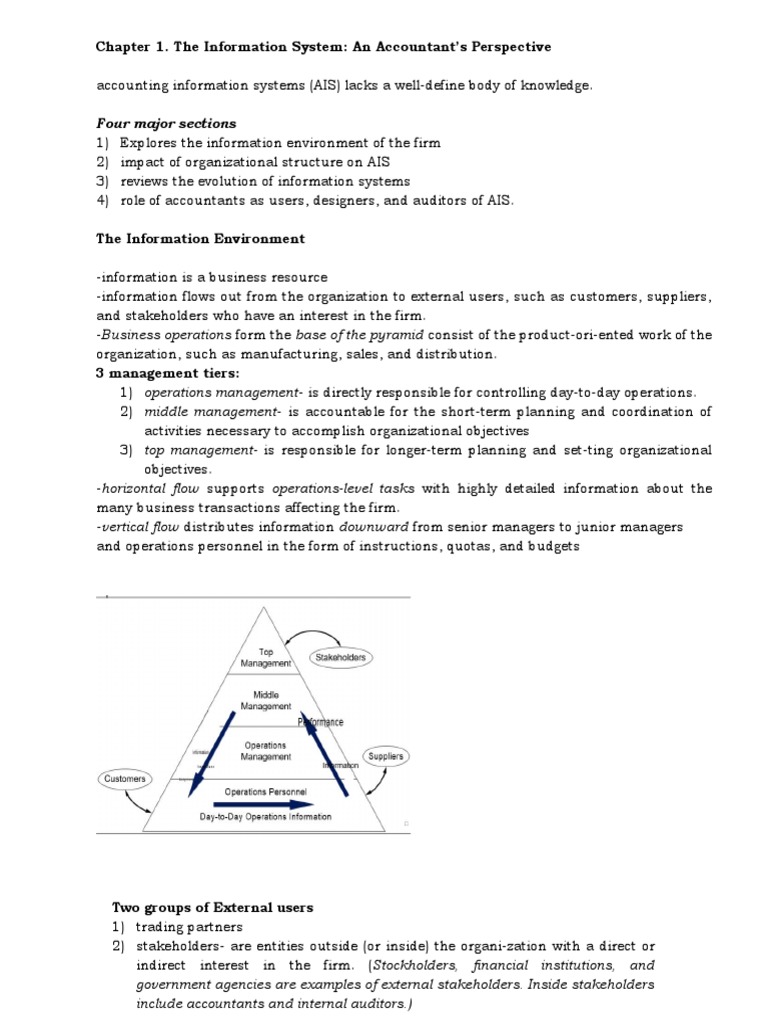 AIS Chapter 1: Overview and Components | PDF | System | Stakeholder ...