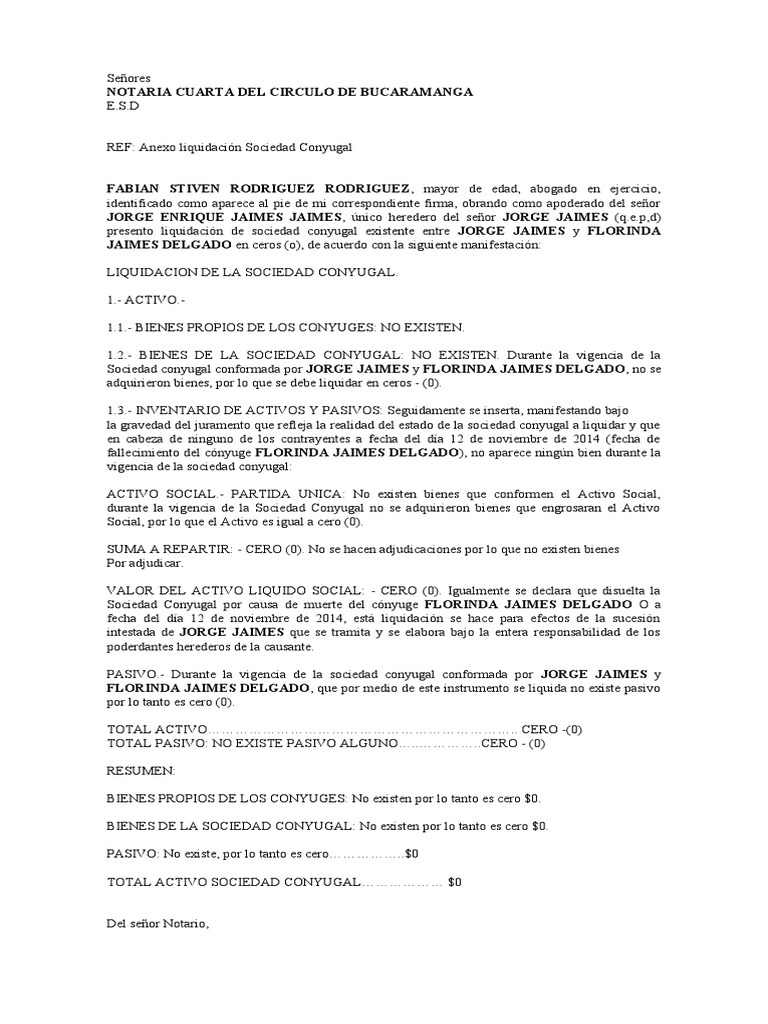 Liquidacion Sucesion Propiedad De La Comunidad Parentesco Y Descenso