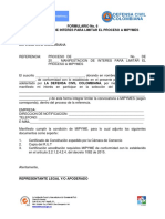 FORMULARIO 6 - MANIFESTACION DE INTERES - MIPYMES - Ult