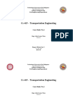 TUP Civil Engineering Case Study on Transportation Engineering