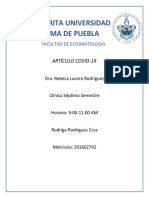 Artículo Covid Clinica RODRIGO