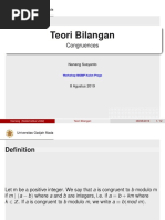 Teori Bilangan: Congruences