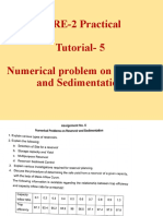 WRE-2 Practical Tutorial-5 Numerical Problem On Reservoir and Sedimentation