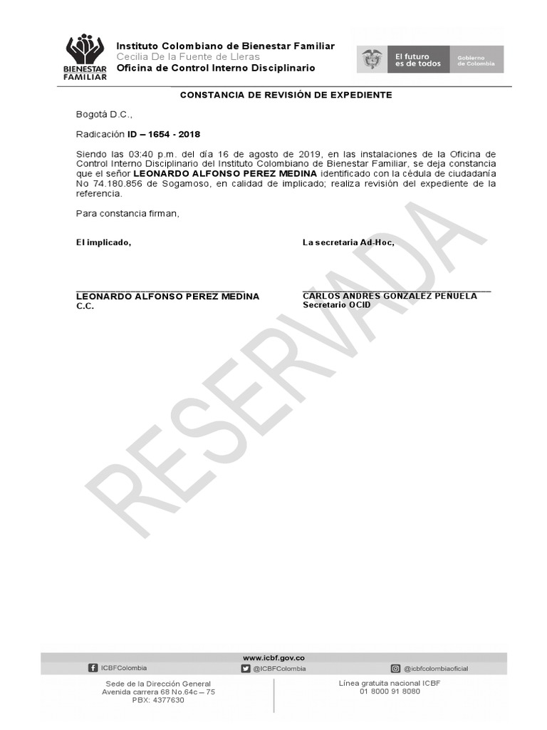 Constancia Revisión Expediente PDF