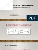 Reactores de flujo pistón y sus aplicaciones