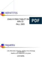 Hepatitis: Joan M Pino-Tablot RN MSN Apn Cs FALL 2005