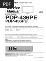 Download Pioneer PDP 436PE by littlem2a SN46505797 doc pdf