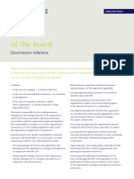 Role of The Board: Governance Relations