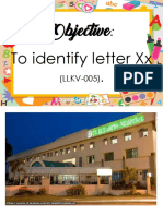 Objective: To Identify Letter XX: (LLKV-005)