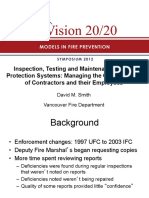 Inspection, Testing and Maintenance of Fire Protection Systems: Managing The Qualifications of Contractors and Their Employees