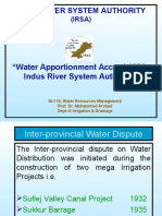Water Apportionment Accord 1991, Indus River System Authority