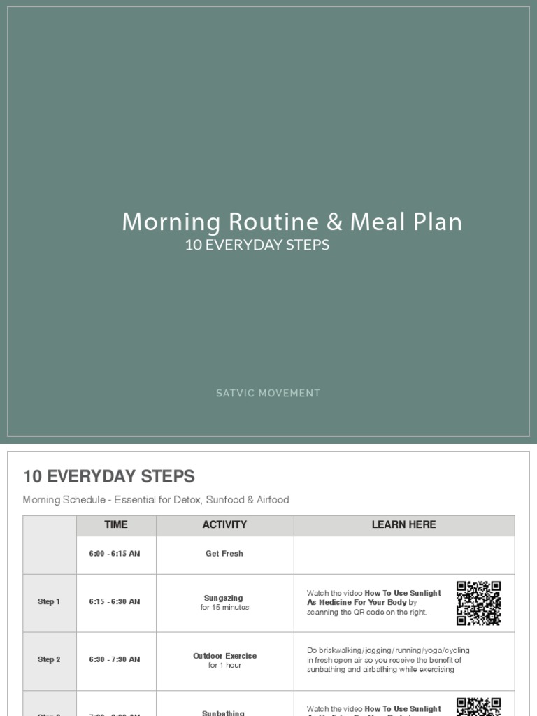 10 Steps PDF | PDF | Meal | Drink