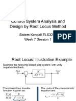 Control System Analysis and Design by Root Locus Method: Sistem Kendali ELS3204 Week 7 Session 1