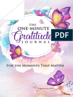 The One-Minute Gratitude Journal For The Moments That Matter A 52 Week Guide To A Happier, More Fulfilled Life Gratitude Journal PDF