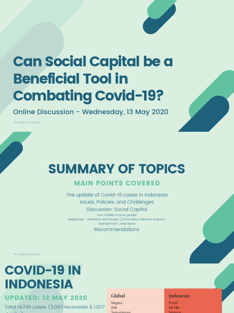 Can Social Capital Be A Beneficial Tool in Combating Covid-19? | PDF ...