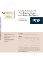 Gender, Militarism, and Peace-Building Projects of The Postconflict Moment PDF