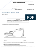 Hydraulic System Oil Level - Check: Operation and Maintenance Manual