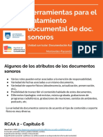 Herramientas para El Análisis Documental de Documentos Sonoros v.1