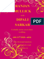 Ranjan & Dipali Wedding Invitation