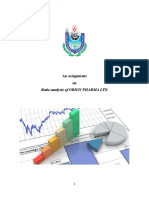 Ratio Analysis of ORION PHARMA LTD: An Assignment On