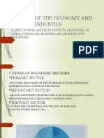 Sectors of The Economy and Related Industies