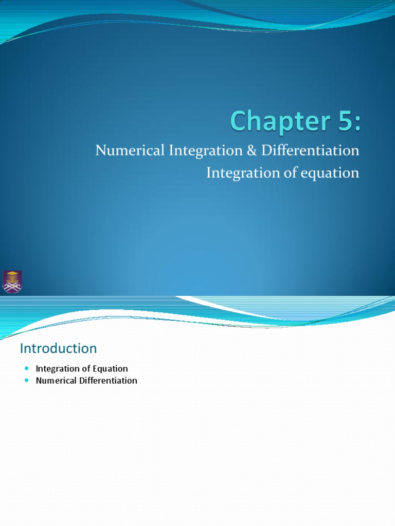 Numerical Integration & Differentiation Integration of Equation | PDF ...