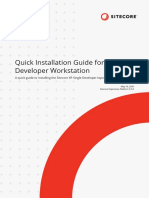 Quick Installation Guide For A Single Developer Workstation