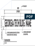 Georgia Tech building sign design details