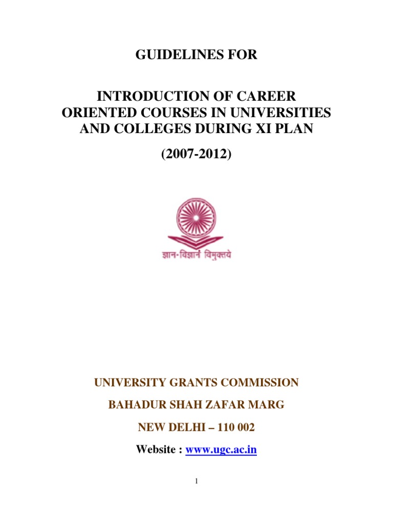 Career Oriented Courses | PDF | Bachelor's Degree | College