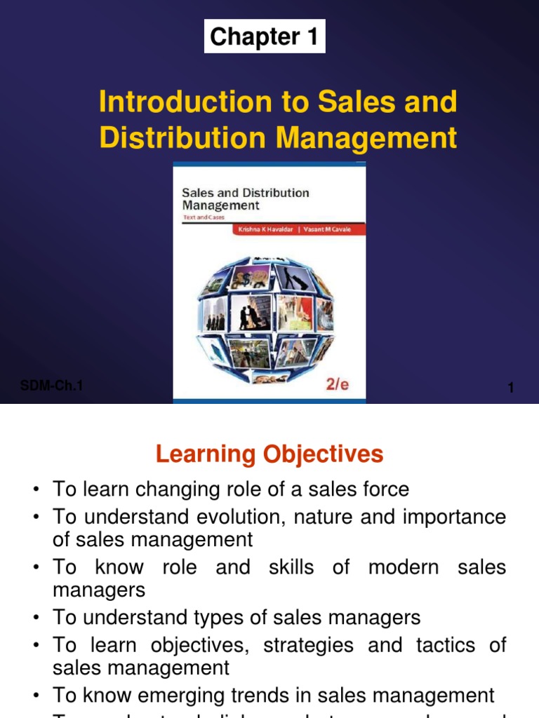 Introduction To Sales and Distribution Management: SDM-Ch.1 1 | PDF ...