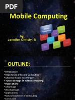 Mobile Computing: By, Jennifer Christy. S