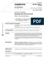 NF EN 12464-1 - Éclairage Des Lieux de Travail PDF