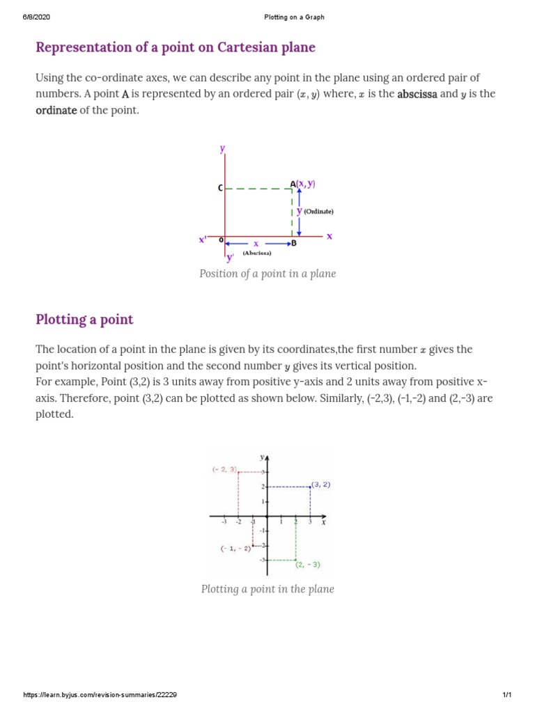 Plotting On A Graph | PDF