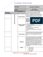 Marketing Plan of Gourmet Tissue Papers 12