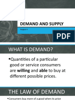 Demand and Supply: Pangkat 4