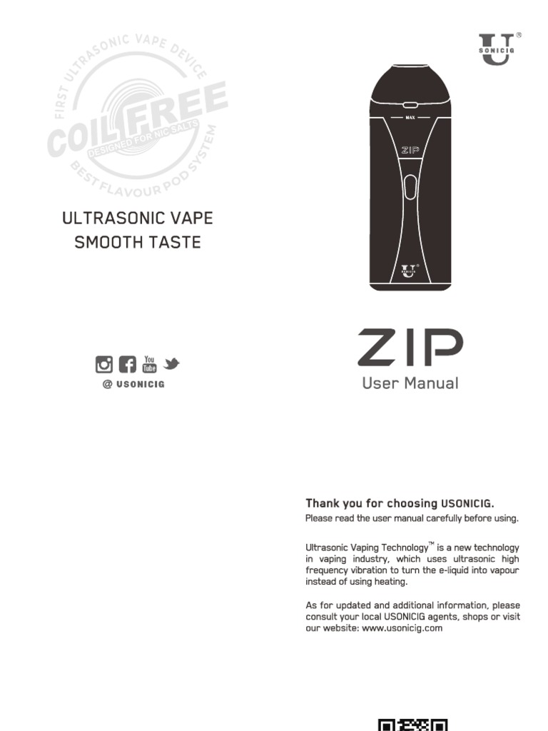Usonic ZIP-User-Manual PDF | PDF
