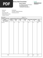 HP Delivery Note For Delivery ECF5883192