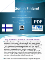 Education in Finland: A Success Story and Model