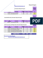 SampleProgressTracking Sheet Oil and Fuel Storage Tank